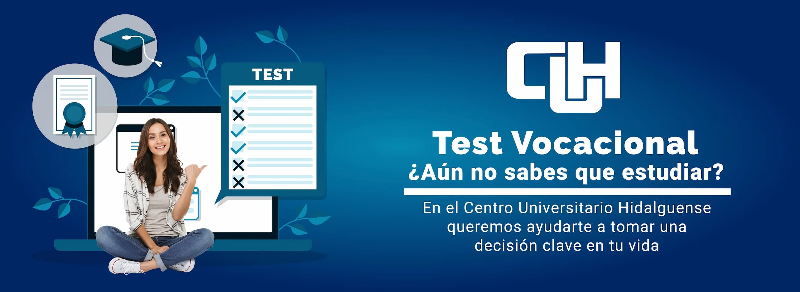 Banner del Test Vocacional CUH